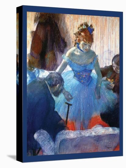 Ballerina Changing-Edgar Degas-Stretched Canvas