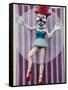 Ballerina Clown, Venice, Los Angeles, California, USA-Walter Bibikow-Framed Stretched Canvas