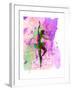 Ballerina Dancing Watercolor 1-Irina March-Framed Art Print