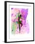 Ballerina Dancing Watercolor 1-Irina March-Framed Art Print