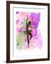 Ballerina Dancing Watercolor 1-Irina March-Framed Art Print