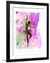 Ballerina Dancing Watercolor 1-Irina March-Framed Art Print