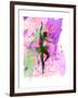 Ballerina Dancing Watercolor 1-Irina March-Framed Art Print