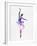 Ballerina Dancing Watercolor 2-Irina March-Framed Art Print