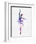 Ballerina Dancing Watercolor 2-Irina March-Framed Art Print