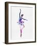 Ballerina Dancing Watercolor 2-Irina March-Framed Premium Giclee Print