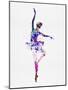 Ballerina Dancing Watercolor 2-Irina March-Mounted Premium Giclee Print
