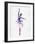 Ballerina Dancing Watercolor 2-Irina March-Framed Art Print