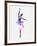 Ballerina Dancing Watercolor 2-Irina March-Framed Art Print