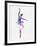 Ballerina Dancing Watercolor 2-Irina March-Framed Art Print