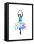 Ballerina Dancing Watercolor 4-Irina March-Framed Stretched Canvas