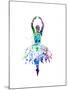 Ballerina Dancing Watercolor 4-Irina March-Mounted Art Print