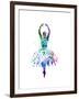 Ballerina Dancing Watercolor 4-Irina March-Framed Art Print