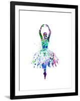 Ballerina Dancing Watercolor 4-Irina March-Framed Art Print