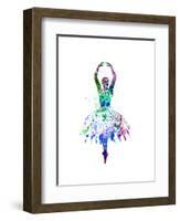 Ballerina Dancing Watercolor 4-Irina March-Framed Art Print