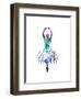 Ballerina Dancing Watercolor 4-Irina March-Framed Art Print