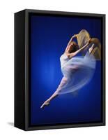 Ballerina Dancing-Dennis Degnan-Framed Stretched Canvas