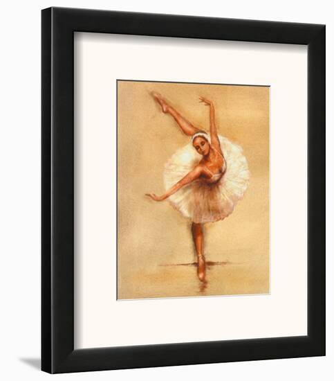Ballerina I-Caroline Gold-Framed Art Print