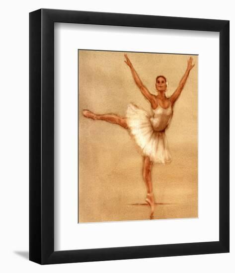 Ballerina II-Caroline Gold-Framed Art Print