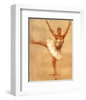 Ballerina II-Caroline Gold-Framed Art Print
