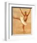 Ballerina II-Caroline Gold-Framed Art Print