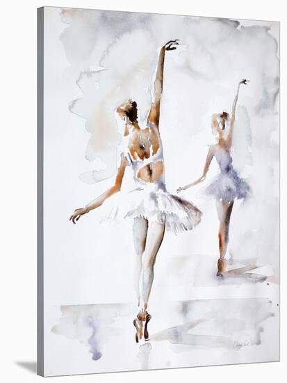 Ballerina In Blue-Aimee Del Valle-Stretched Canvas