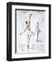 Ballerina In Blue-Aimee Del Valle-Framed Art Print