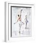 Ballerina In Blue-Aimee Del Valle-Framed Art Print