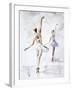 Ballerina In Blue-Aimee Del Valle-Framed Art Print