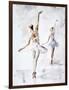 Ballerina In Blue-Aimee Del Valle-Framed Art Print