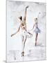 Ballerina In Blue-Aimee Del Valle-Mounted Art Print