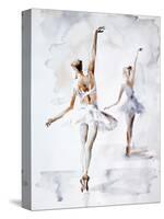 Ballerina In Blue-Aimee Del Valle-Stretched Canvas