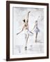 Ballerina In Blue-Aimee Del Valle-Framed Art Print