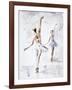 Ballerina In Blue-Aimee Del Valle-Framed Art Print