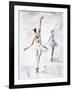 Ballerina In Blue-Aimee Del Valle-Framed Art Print