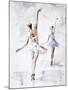 Ballerina In Blue-Aimee Del Valle-Mounted Art Print