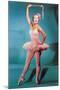 Ballerina in Pink, Retro-null-Mounted Art Print