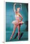 Ballerina in Pink, Retro-null-Framed Art Print