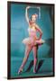 Ballerina in Pink, Retro-null-Framed Art Print