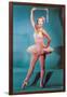 Ballerina in Pink, Retro-null-Framed Art Print