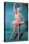 Ballerina in Pink, Retro-null-Stretched Canvas