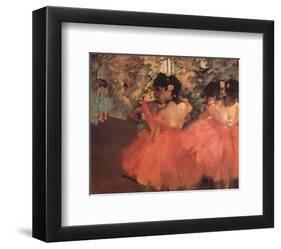 Ballerina in Red-Edgar Degas-Framed Art Print