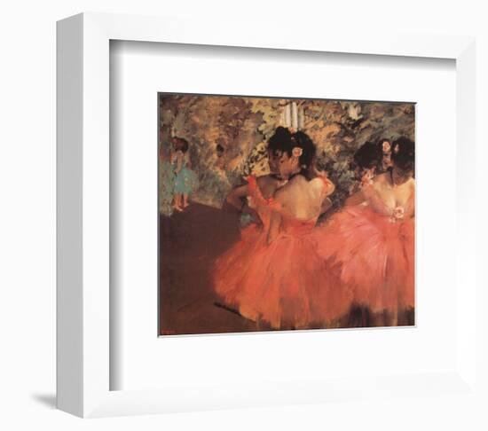 Ballerina in Red-Edgar Degas-Framed Art Print