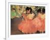 Ballerina in Red-Edgar Degas-Framed Art Print