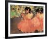 Ballerina in Red-Edgar Degas-Framed Art Print