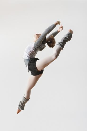 'Ballerina Leaping in Mid-Air' Photo | AllPosters.com