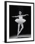Ballerina Margot Fonteyn in White Costume Dancing Alone on Stage-Gjon Mili-Framed Premium Photographic Print
