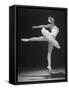 Ballerina Margot Fonteyn in White Tutu Dancing Alone on Stage-Gjon Mili-Framed Stretched Canvas