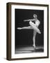 Ballerina Margot Fonteyn in White Tutu Dancing Alone on Stage-Gjon Mili-Framed Premium Photographic Print