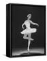 Ballerina Margot Fonteyn, of the Sadler Wells Company, Dancing Alone on Stage-Gjon Mili-Framed Stretched Canvas